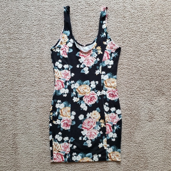 💐Forever 21 Floral Bodycon Dress - Picture 2 of 4